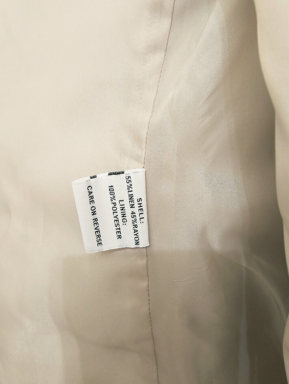 Calvin Klein Light Cream Women's Blazer Jacket - Picture 13 of 15